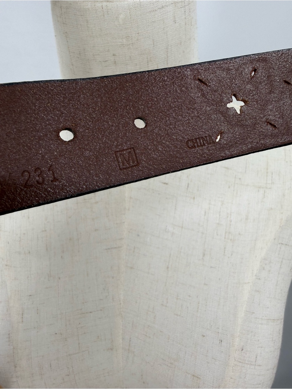 Polo Ralph Lauren RL3584231 tooled 100% leather belt M - Picture 8 of 12